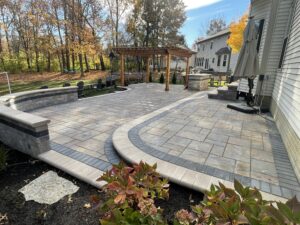 Unilock Paver Patio Outdoor Bar Concrete Countertop Lewis Center Ohio