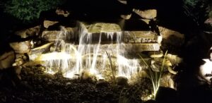 Water Feature Pondless LED Lighting Landscaping Powell Ohio